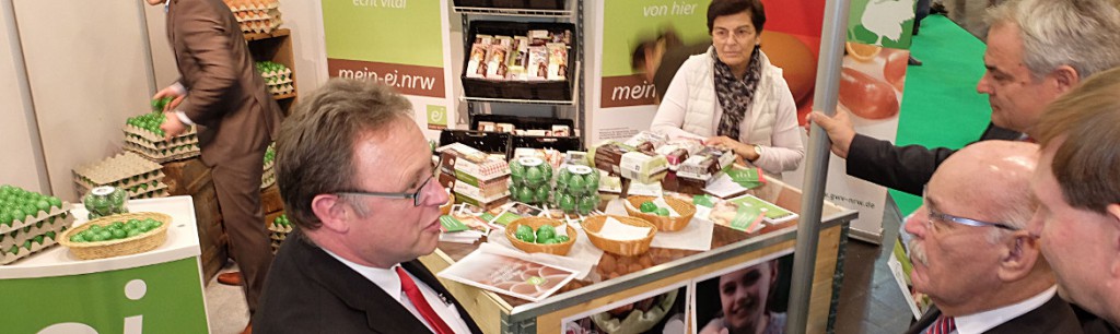 Foto: offizieller Messerundgang am mein-ei.nrw Stand